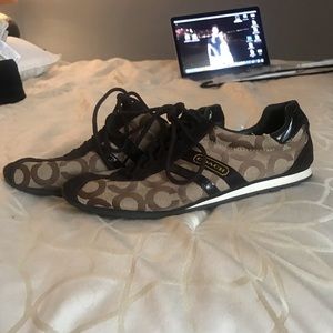 Coach tennis shoes, lightly worn